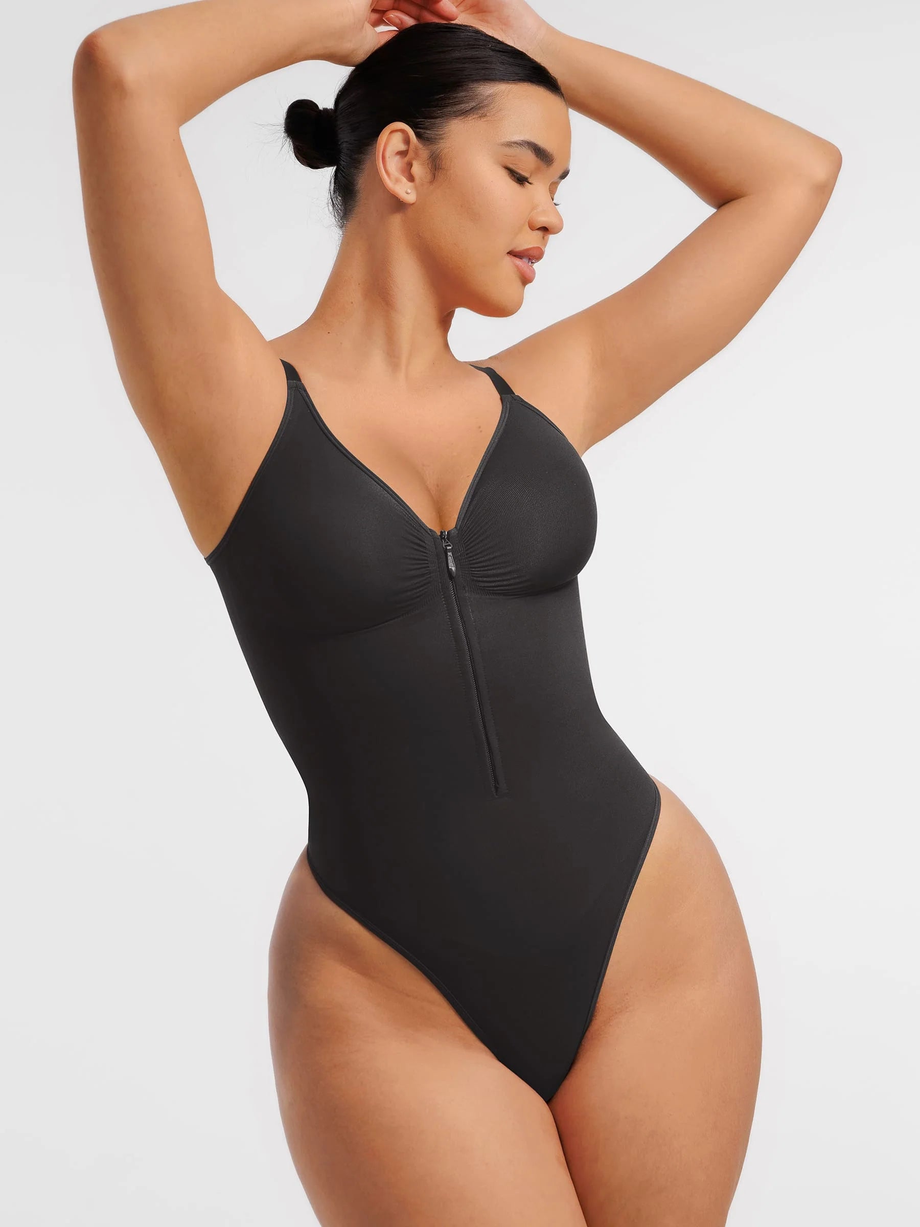 Tummy Control Seamless Zipper Shaping Bodysuit