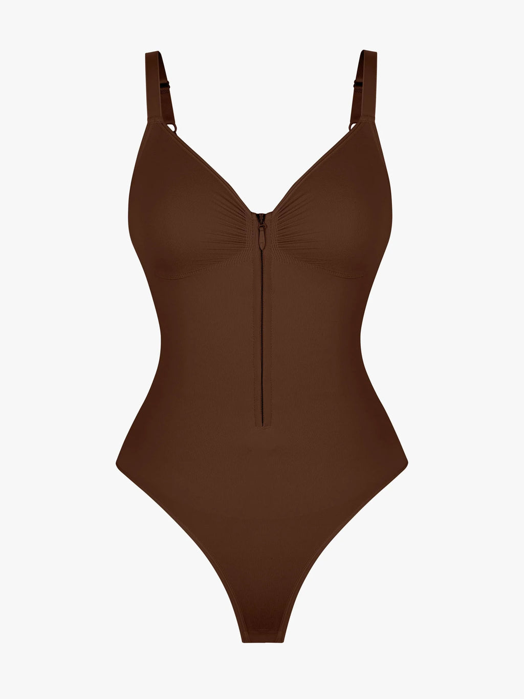 Tummy Control Seamless Zipper Shaping Bodysuit