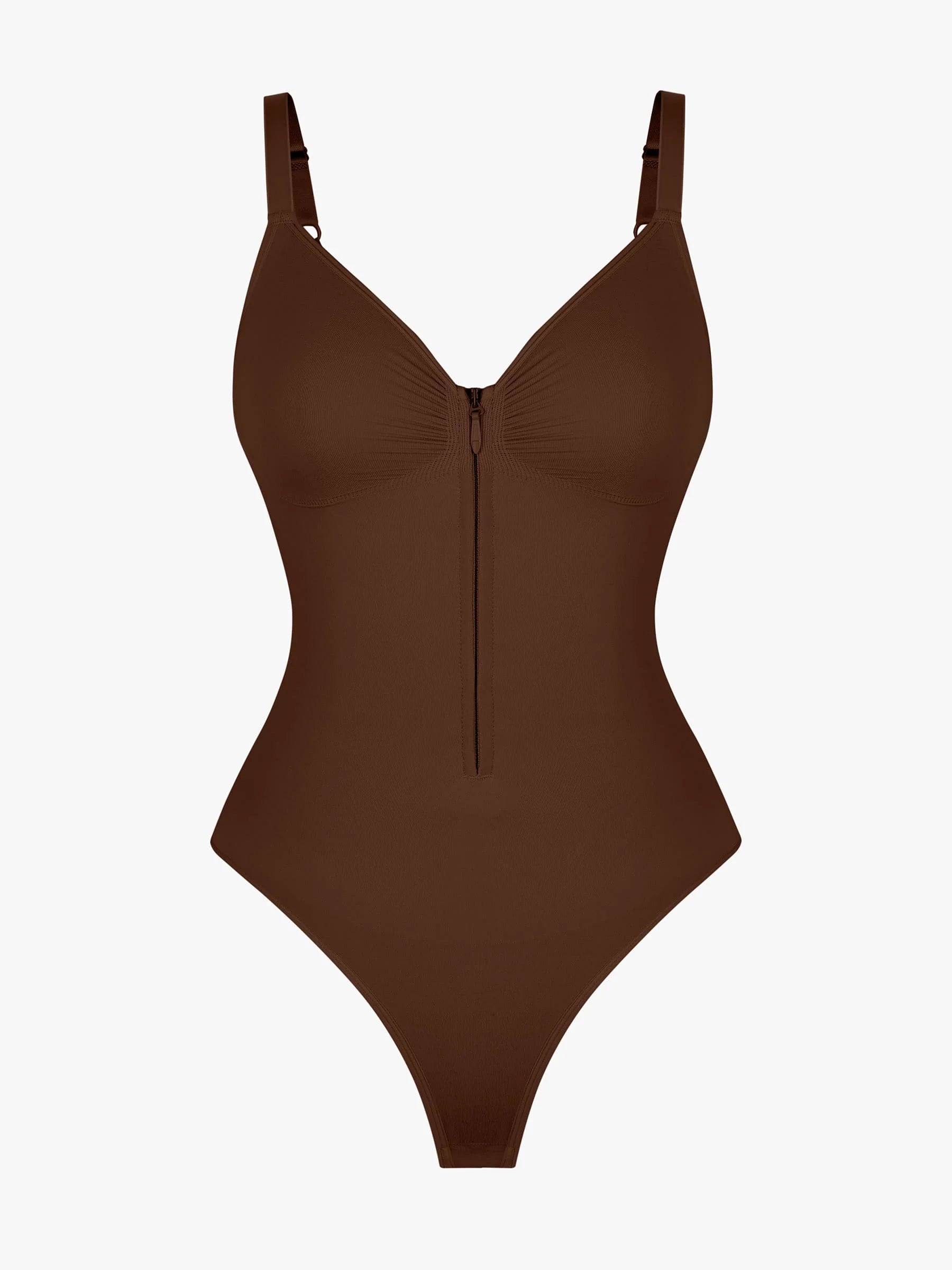 Tummy Control Seamless Zipper Shaping Bodysuit