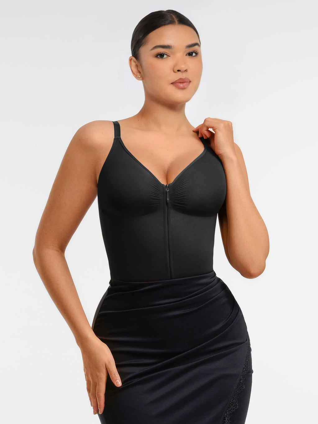Tummy Control Seamless Zipper Shaping Bodysuit