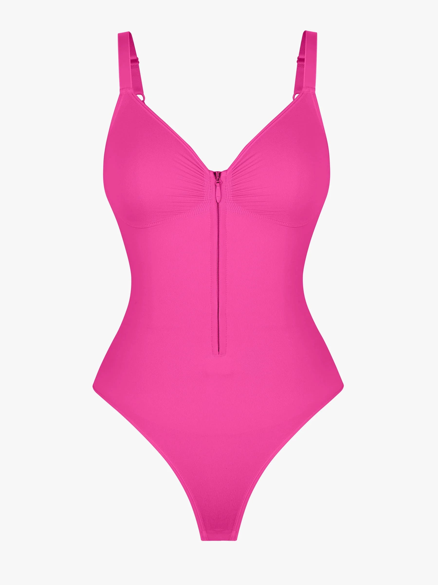 Tummy Control Seamless Zipper Shaping Bodysuit