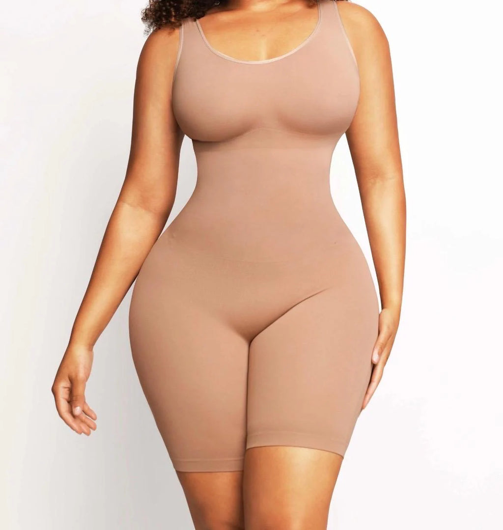 Sculpther - Seamless Mid-Thigh Bodysuit | Tummy Control, Butt Lifting, Smooth Curves, Eco-Comfort Shapewear