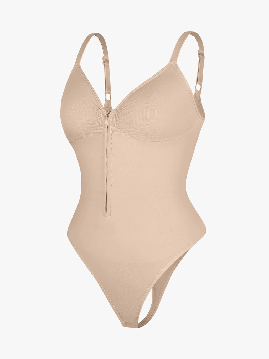 Tummy Control Seamless Zipper Shaping Bodysuit
