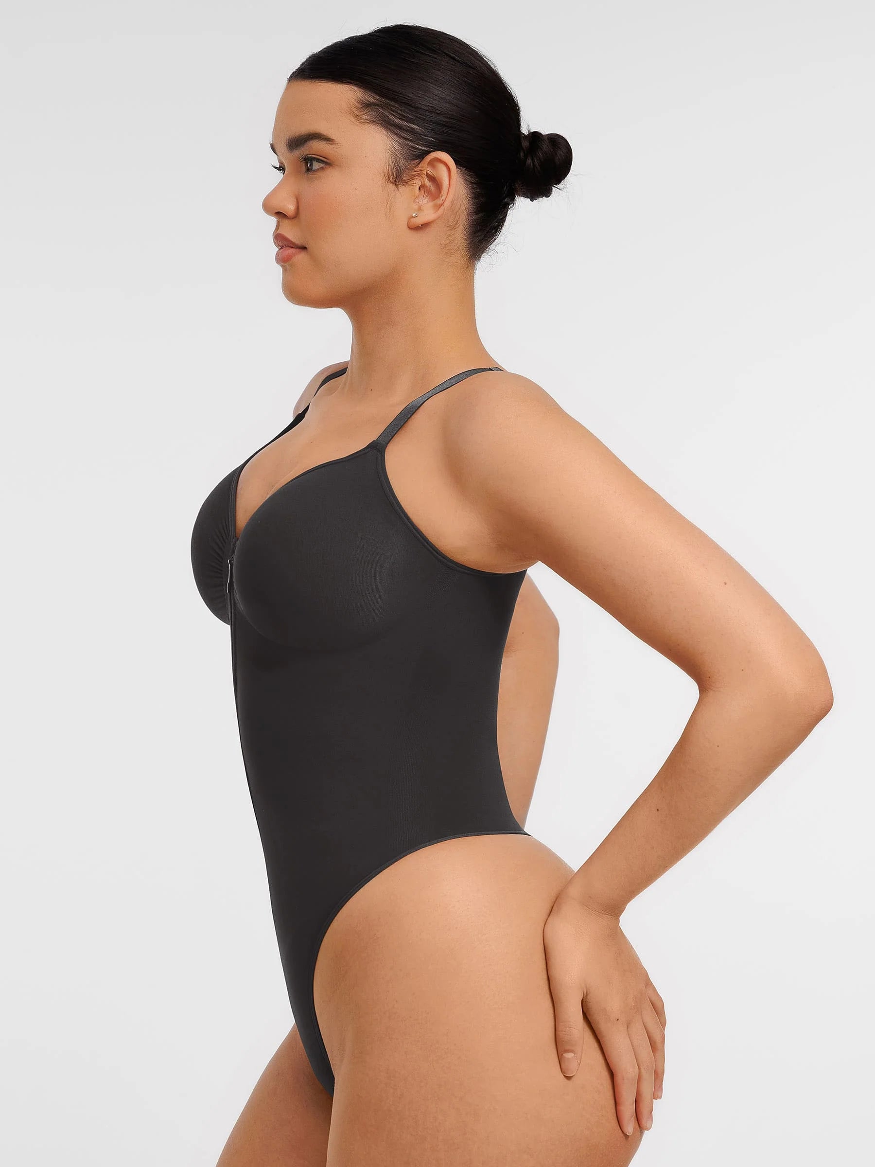 Tummy Control Seamless Zipper Shaping Bodysuit